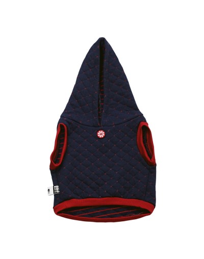 Buso Urbano con Capota Talla S Peludita Ref. Botón Flor Roja