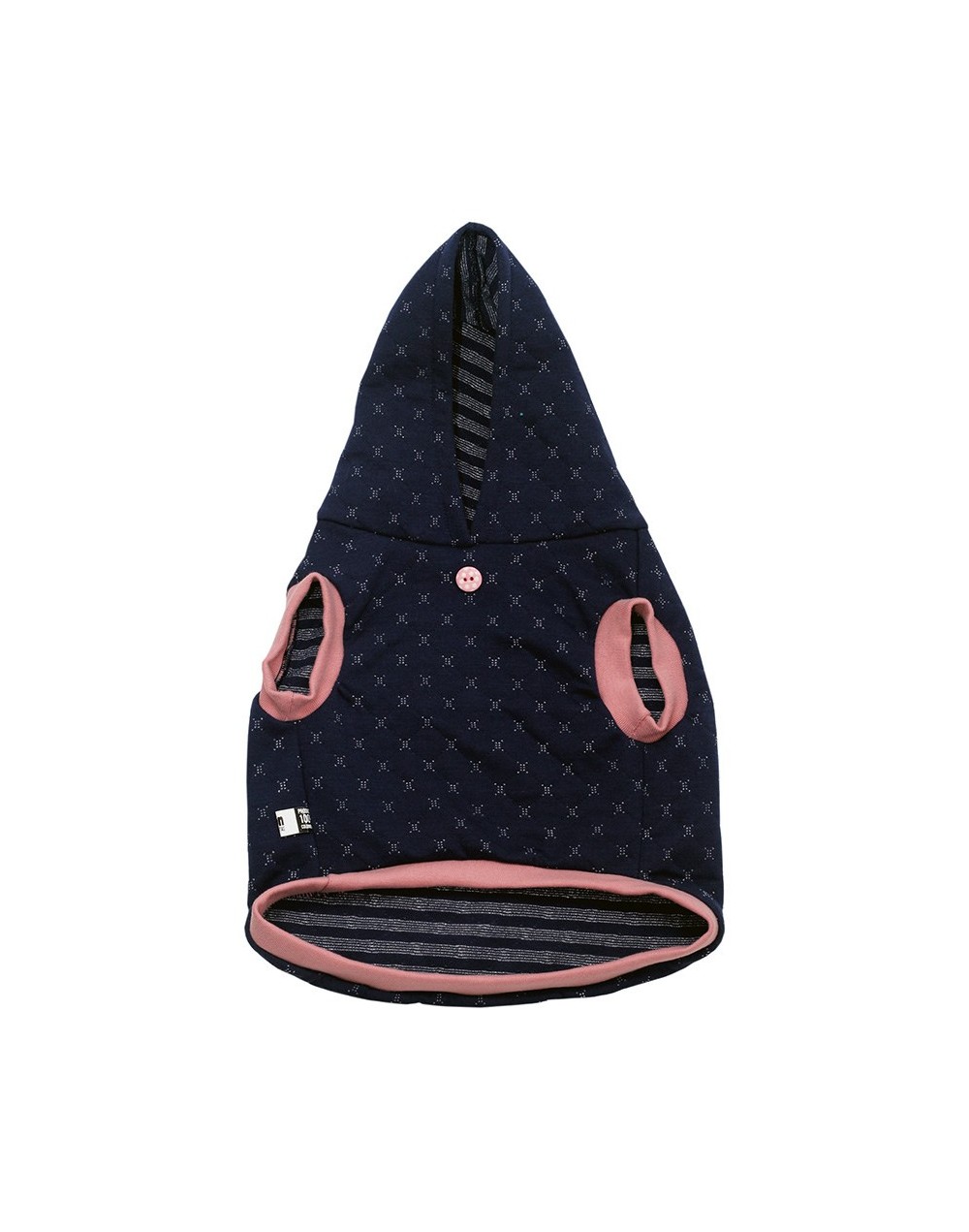 Buso Urbano con Capota Talla M Peludita Ref. Botón Rosado