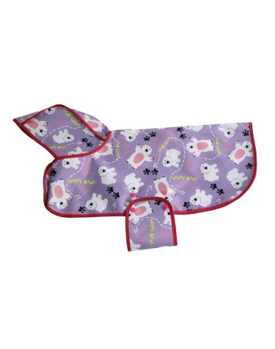 Impermeable talla s ositos ref. Magenta y morado