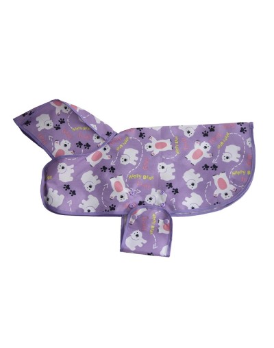 Impermeable talla s ositos ref. Magenta y morado