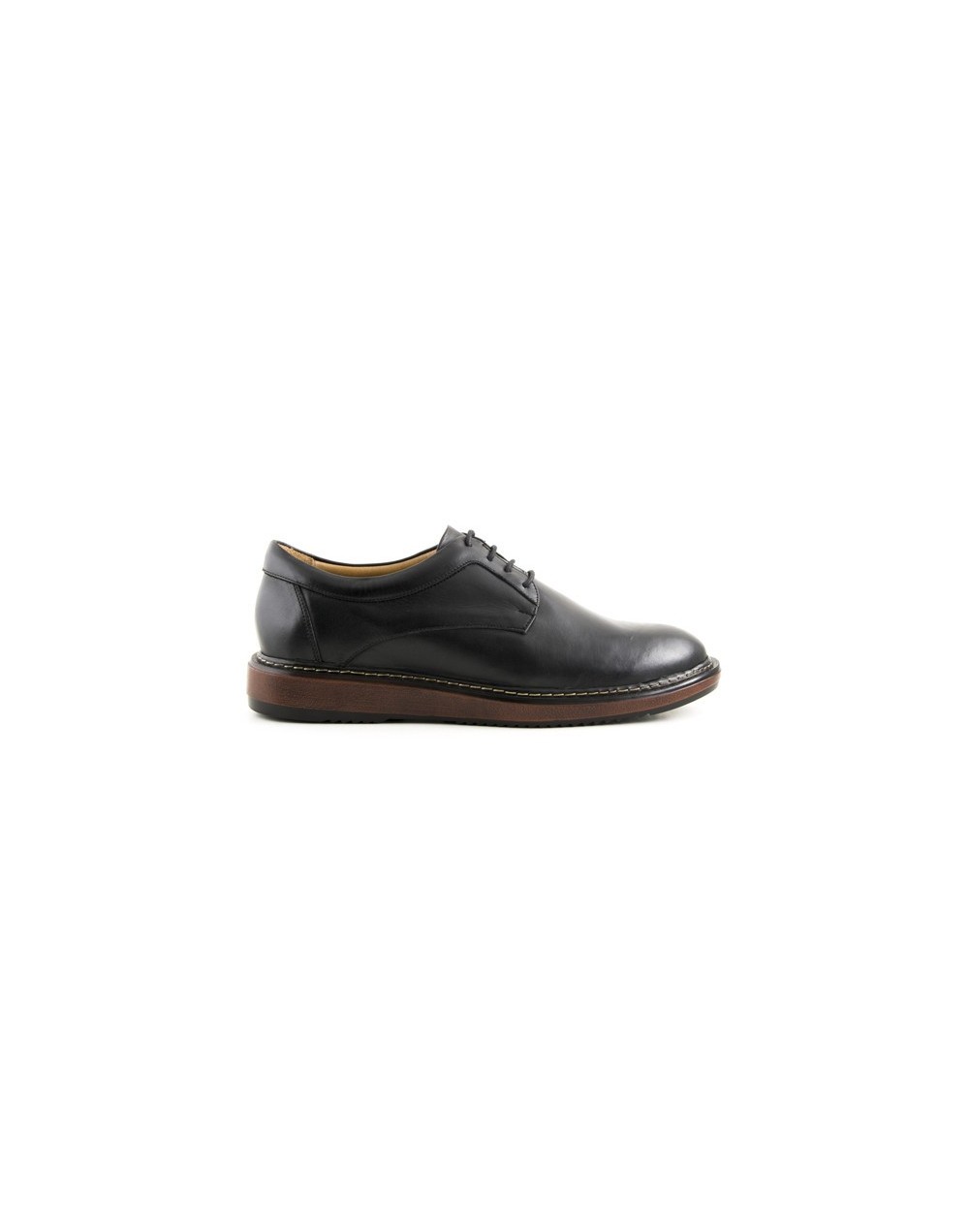 Zapato de amarrar caprino negro