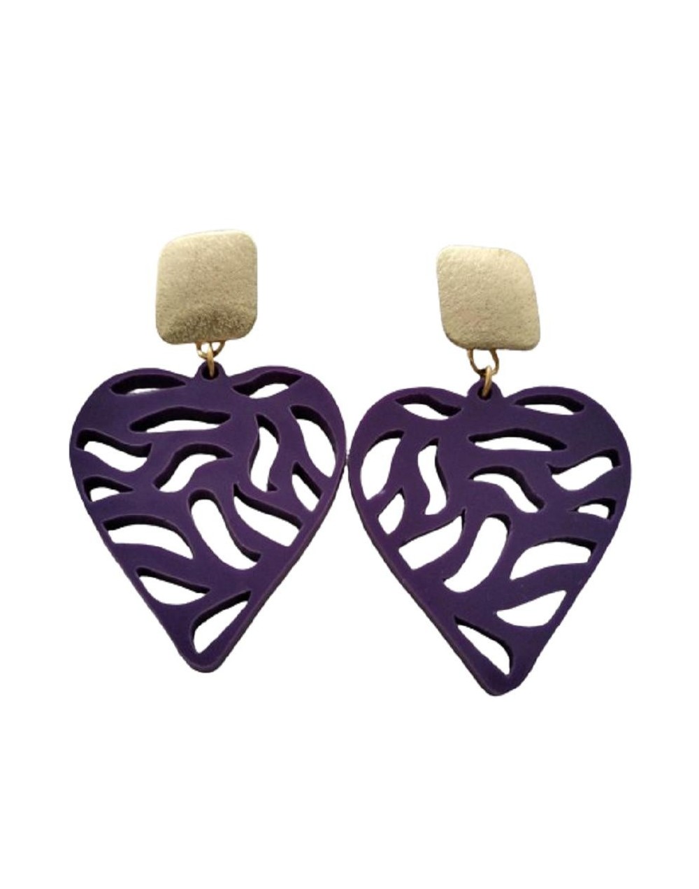 Colección san valentín maxi aretes corazón
