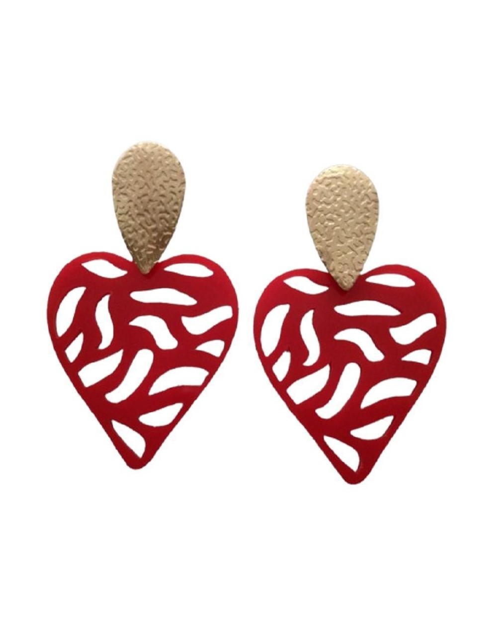 Colección san valentín maxi aretes corazón
