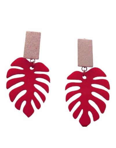 Colección primavera maxi aretes hojas