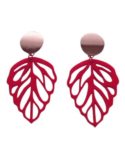 Colección primavera maxi aretes hojas