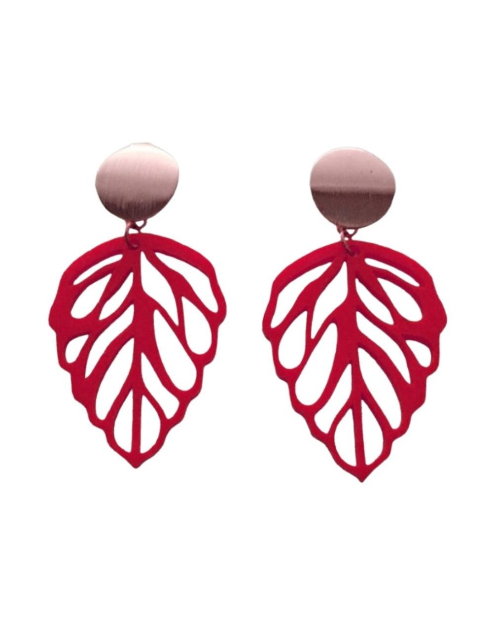 Colección primavera maxi aretes hojas