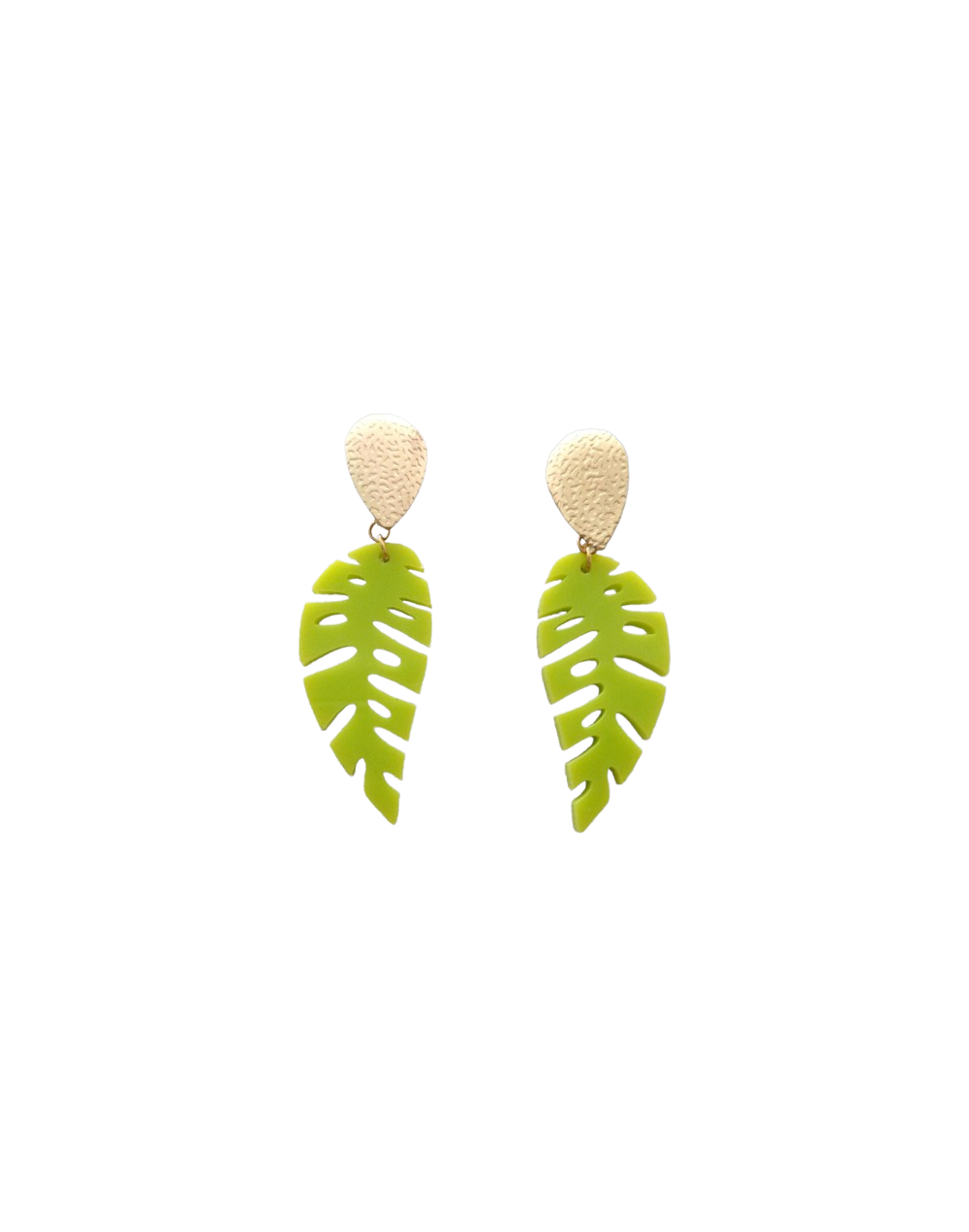 Colección primavera maxi aretes hojas