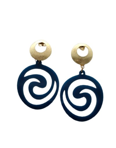 Colección primavera maxi aretes semi óvalo