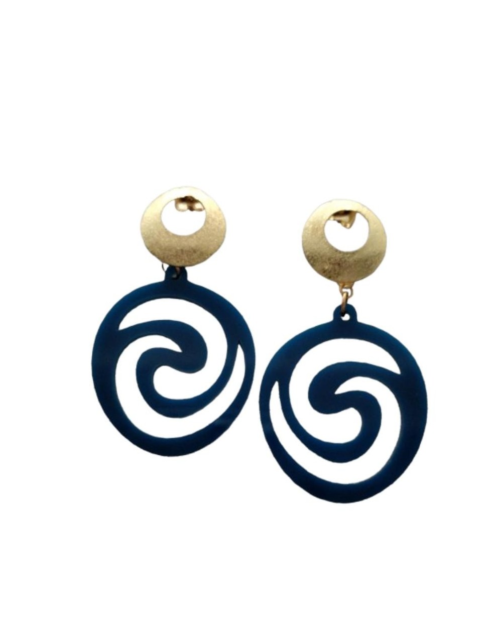Colección primavera maxi aretes semi óvalo