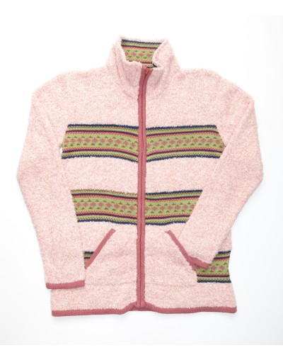 SACO DAMA TEDDY RAYAS Y CREMALLERA EFECTO FANTASIA BOUCLE