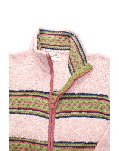 SACO DAMA TEDDY RAYAS Y CREMALLERA EFECTO FANTASIA BOUCLE