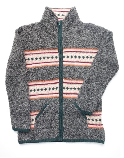 SACO DAMA TEDDY RAYAS Y CREMALLERA EFECTO FANTASIA BOUCLE