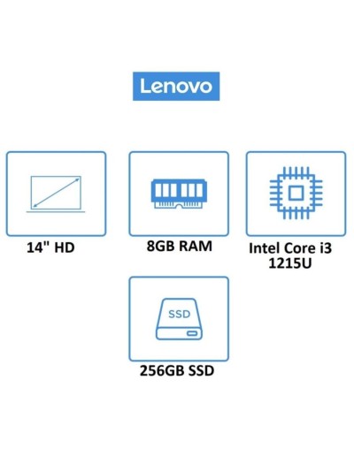 Computador portátil lenovo 14" ram 8gb - disco ssd 256gb
