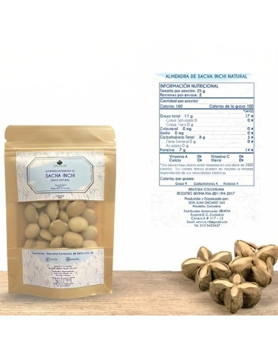 Almendra sacha inchi natural 30 gr