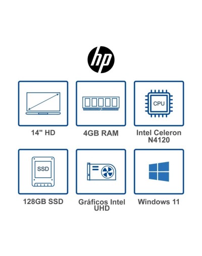 Portátil hp intel celeron ram 4gb