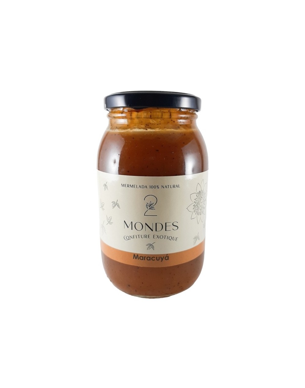 2 mondes mermelada de maracuyá 500g