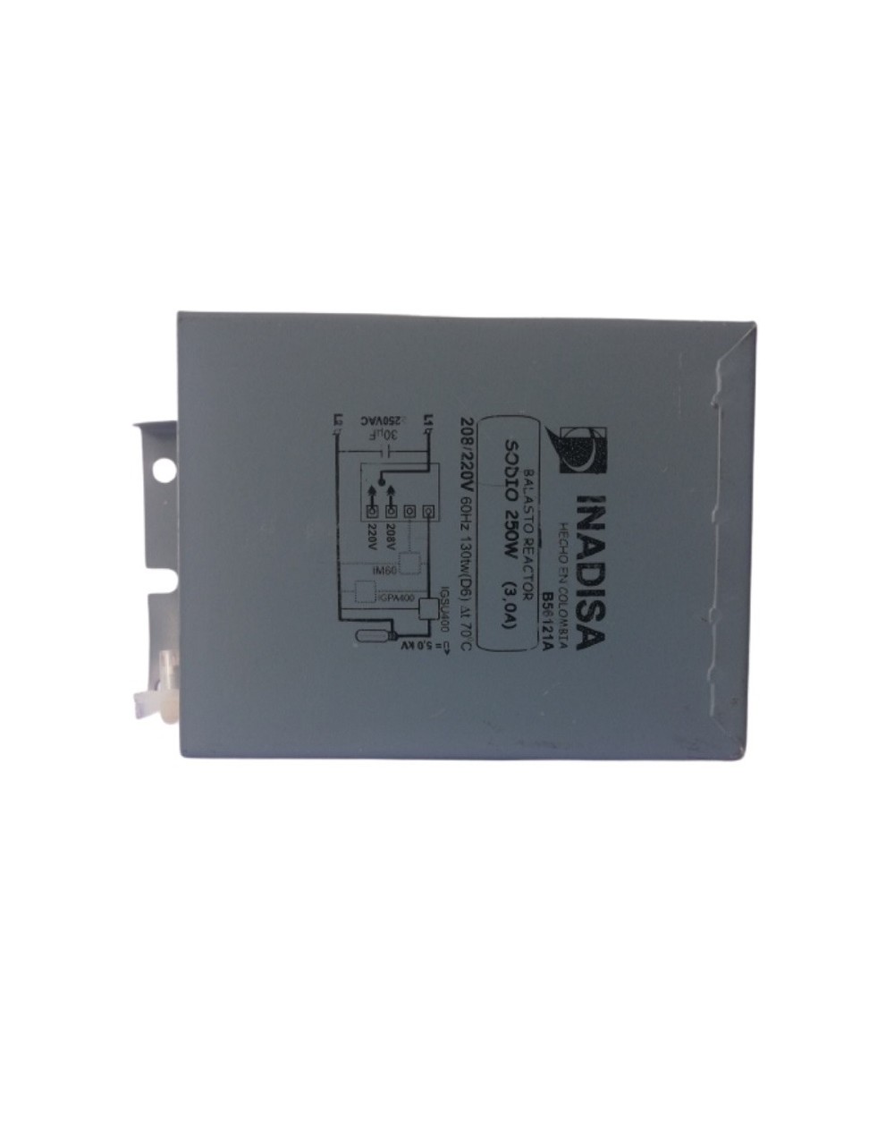 Balasto Sodio/metalhar 250w 208/220 Inadisa