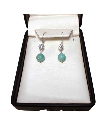 Colgantes plata925 con esmeralda cabujón