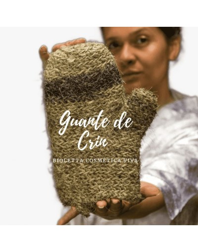Guante de crin exfoliación