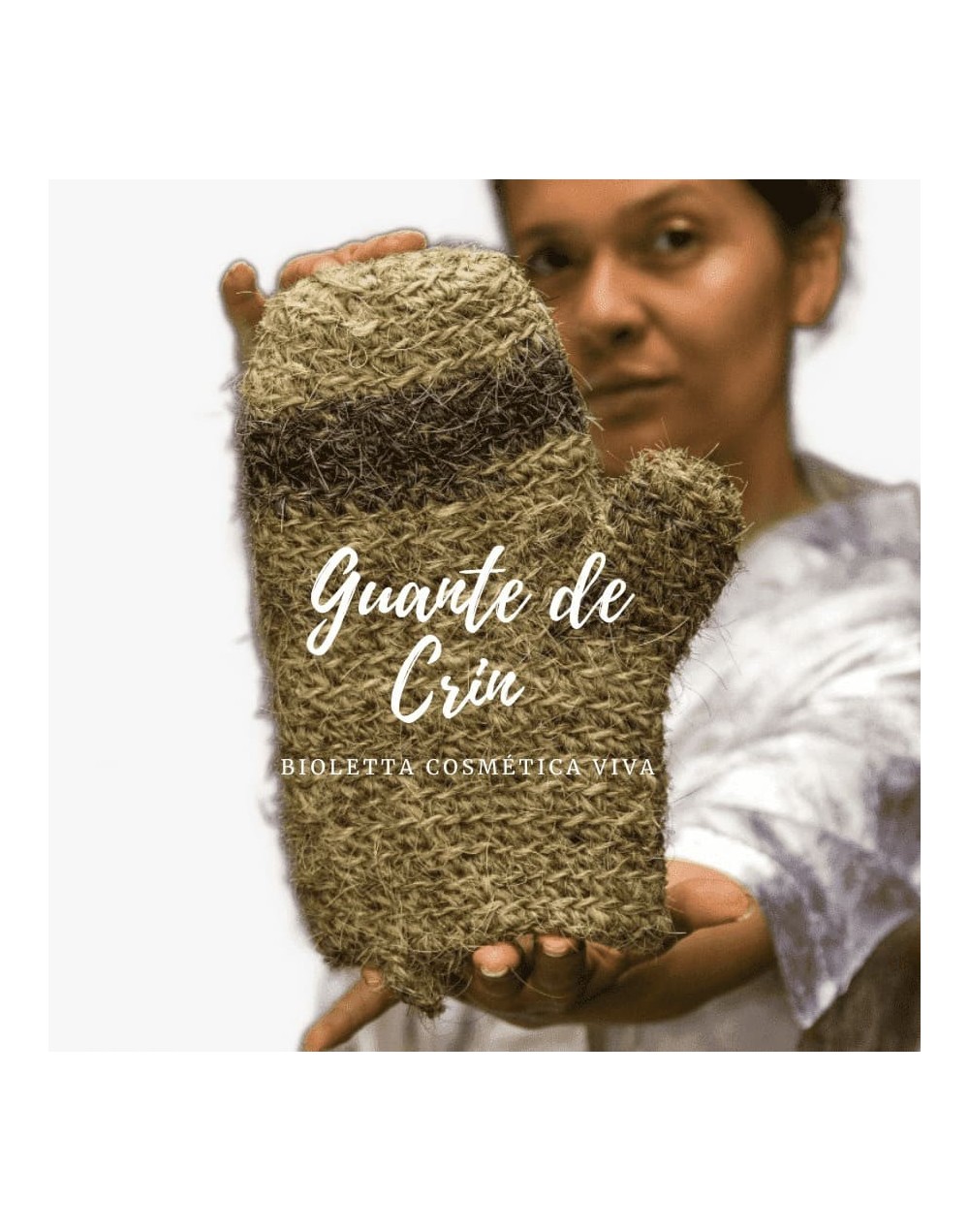 Guante de crin exfoliación