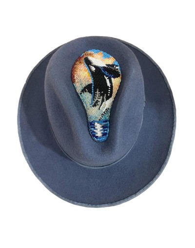 Sombrero Blue whale felt hat