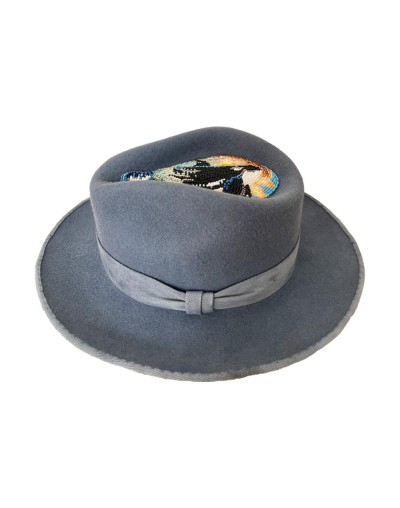 Sombrero Blue whale felt hat