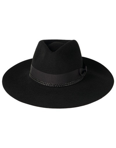 Sombrero Felt black hat & braid