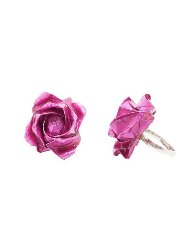 Anillo rosa grande