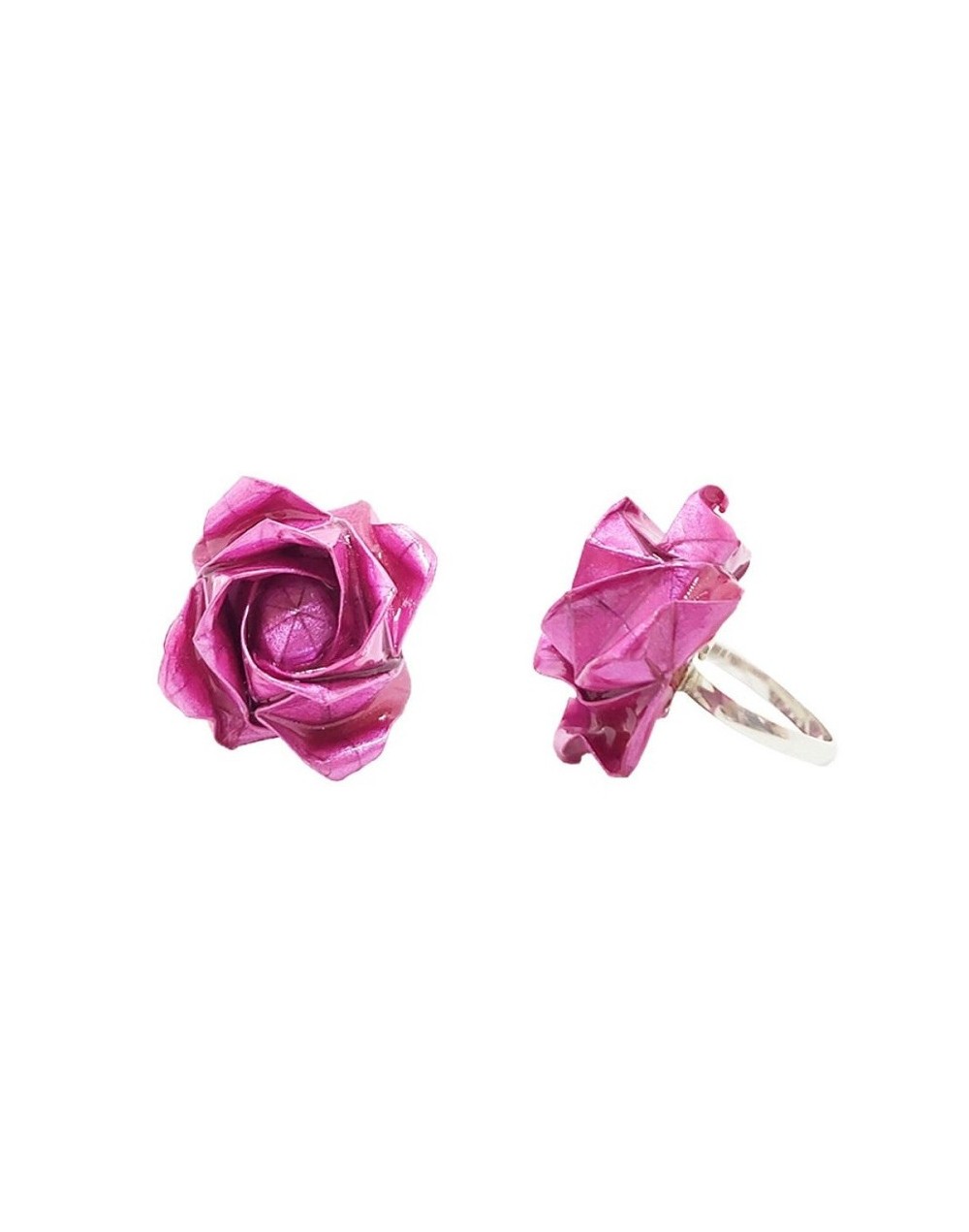 Anillo rosa grande
