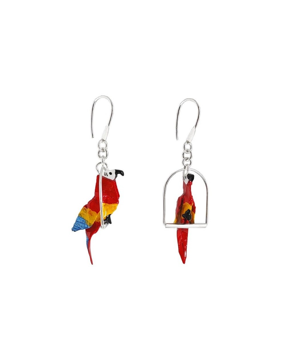 Arete guacamayo soporte