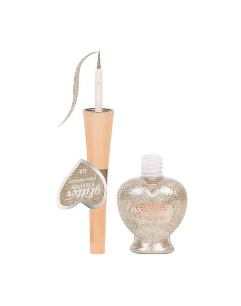 Delineador liquido glitter karite