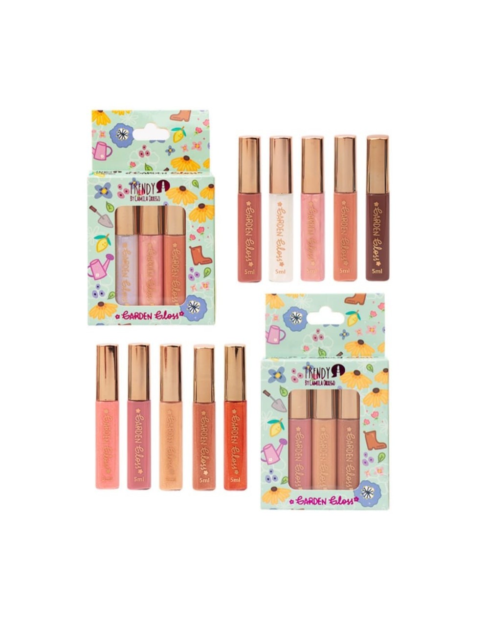 KIT X 5 GARDEN GLOSS TRENDY