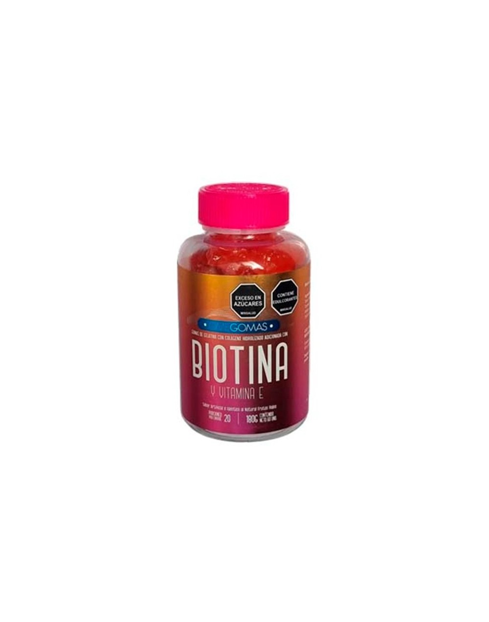 Gomas masticables con colágeno hidrolizado, biotina y vitamina e