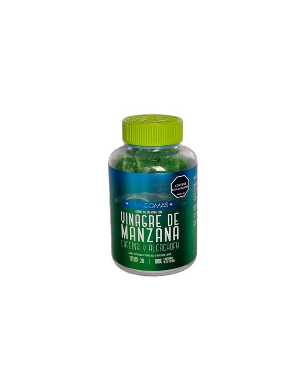Gomas masticables con vinagre de manzana, cafeína y alcachofa