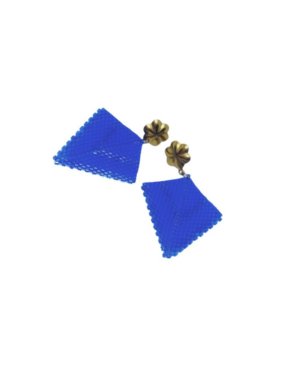 Aretes en miyuki triangulo