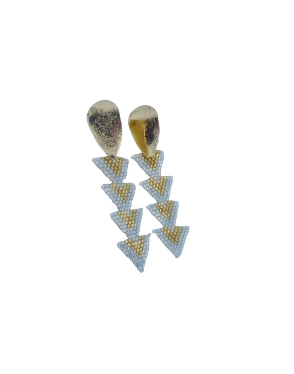 Aretes en triangulos miyuki