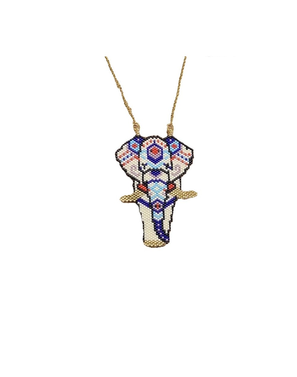 Collar elefante miyuki