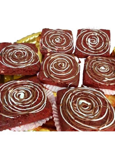 Brownie de  red velvet 6 unidades