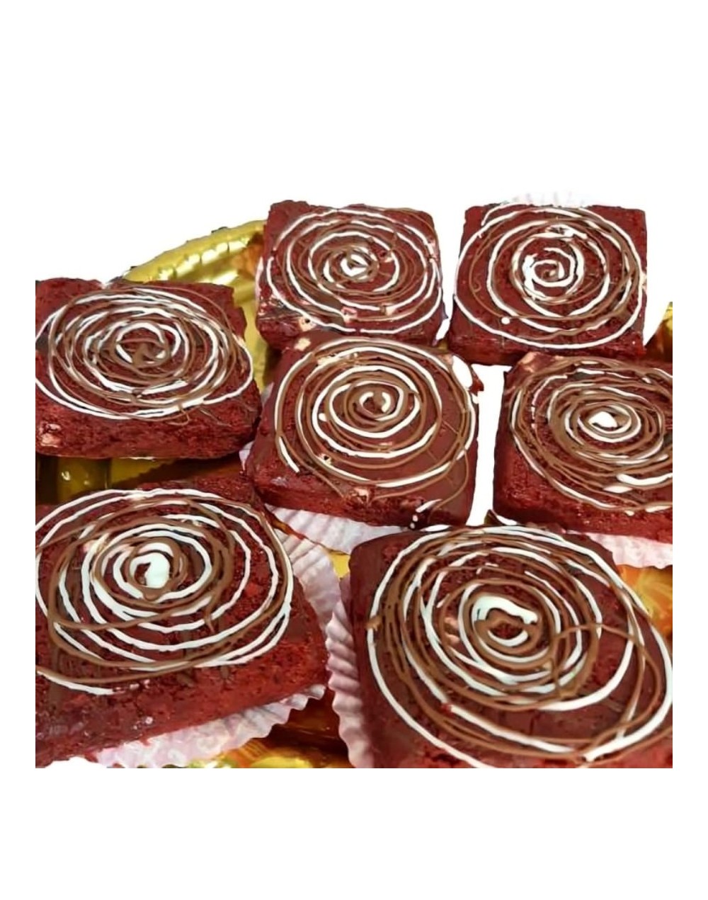 Brownie de  red velvet 6 unidades