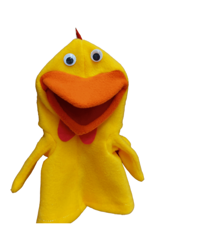 Títere de mano pollo