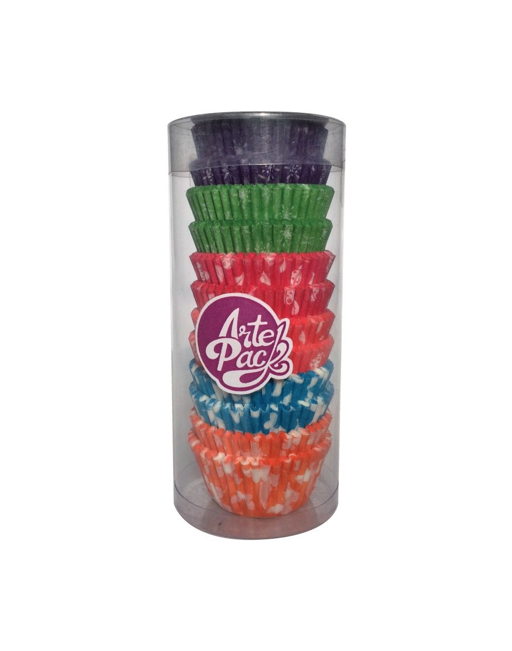 CILINDRO CON CAPACILLOS DE COLORES X 300 UNIDADES PARA MINI CUPCAKES