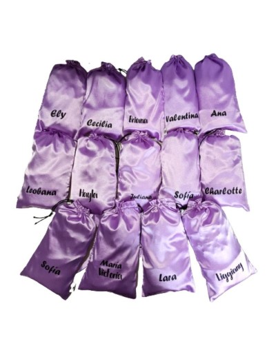 Set Pijama personalizada en satín para niña