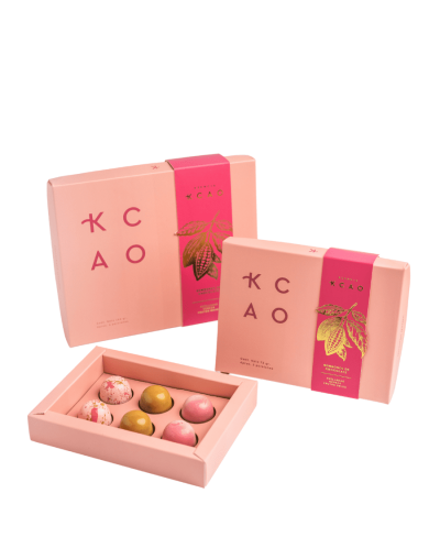 Caja x6 bombones coral mini