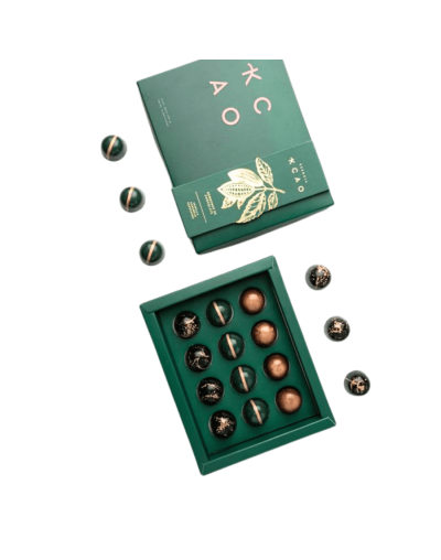Caja x12 bombones esmeralda