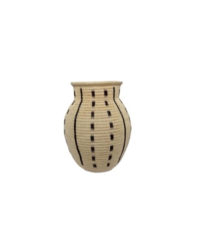 Jarron artesanal con cuello