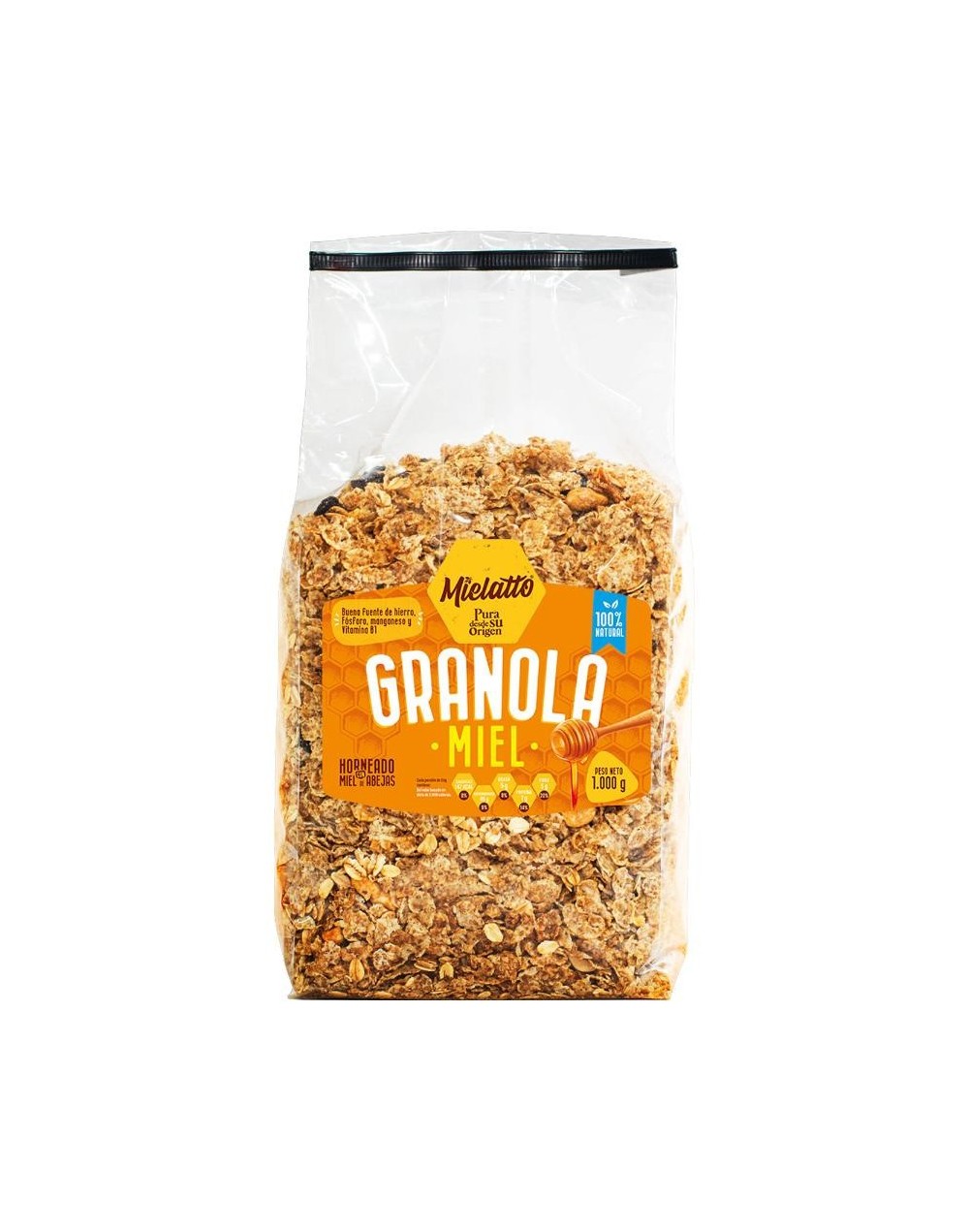 Granola miel mielatto x 500 grs