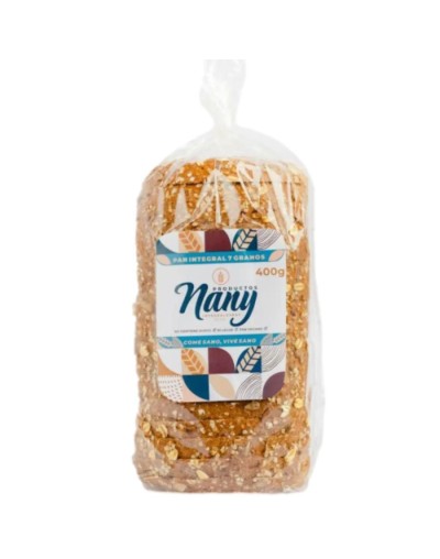 Pan tajado 7 granos nany x 400 grs