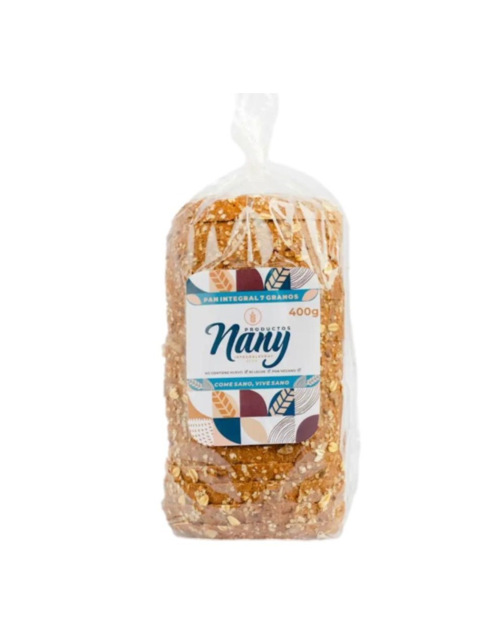 Pan tajado 7 granos nany x 400 grs
