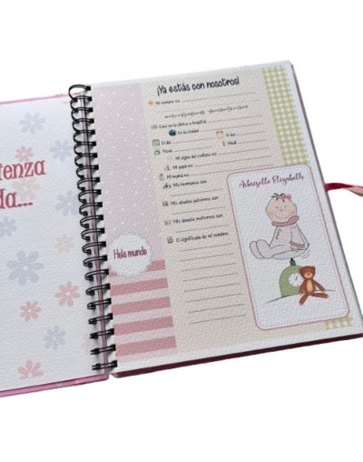 Diarios para bebé personalizados pasta dura