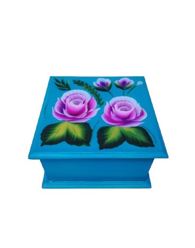 Caja rosas pinceladas